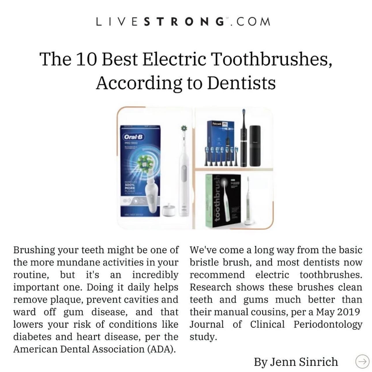 The 10 Best Electric Toothbrushes, According to Dentists