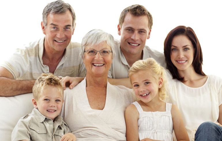 Three-generation happy family